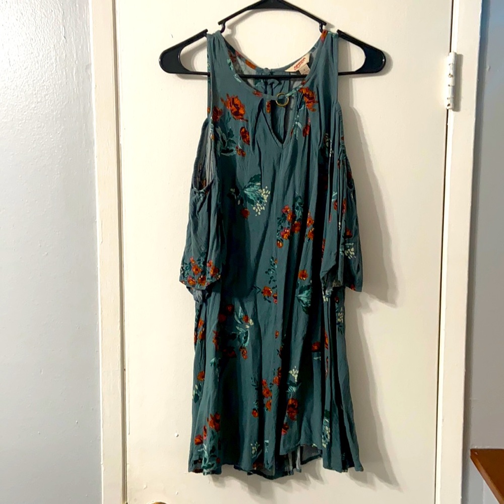 Boho Open Shoulder Dress